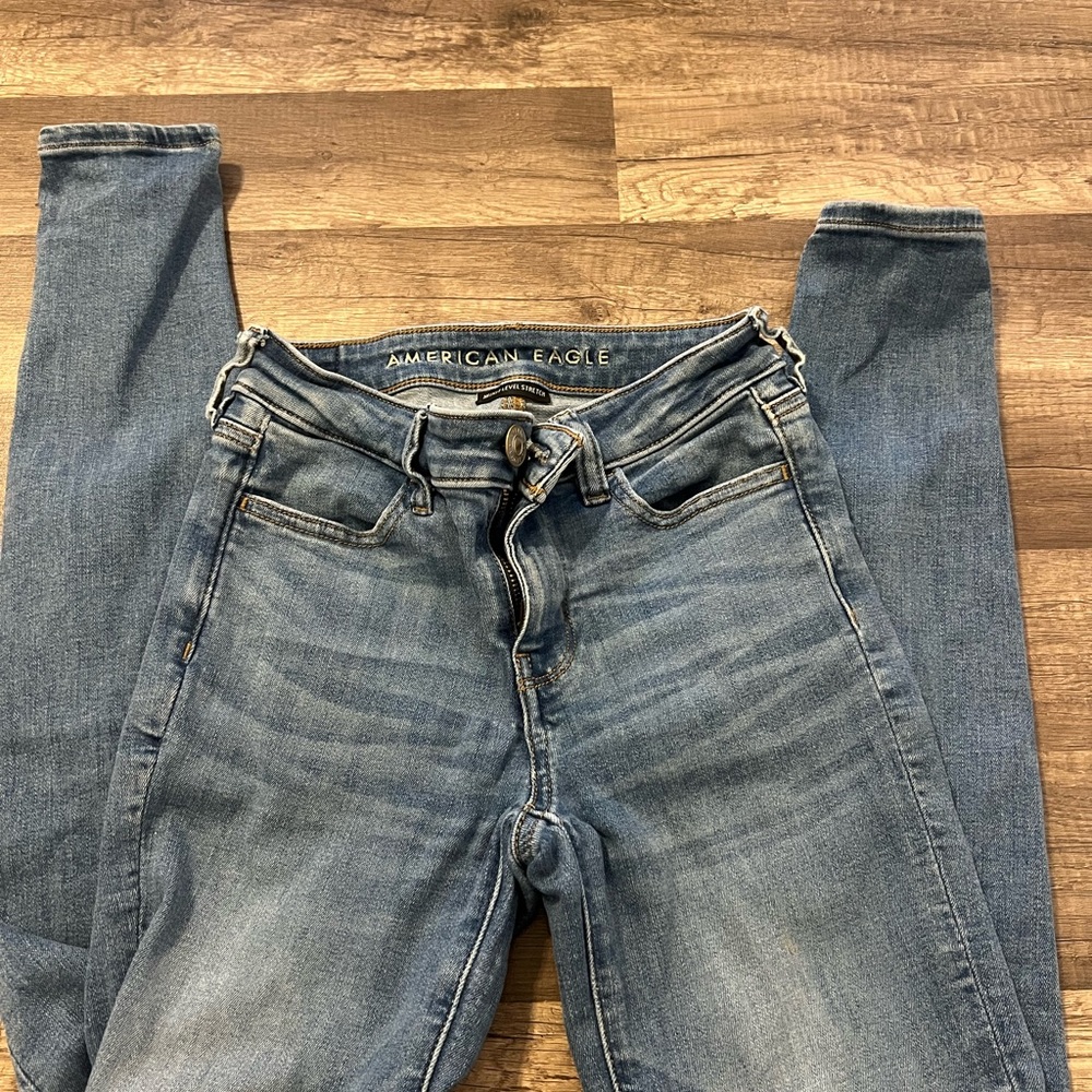 American Eagle Outfitters Blue Skinny Jeans